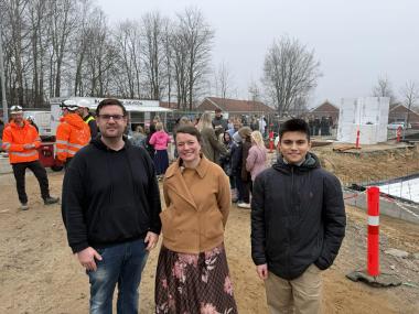 Borgmesteren deltog ved rejsegildet og holdt tale.